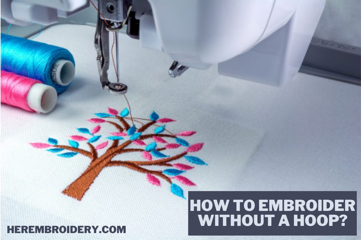 How to embroider without a hoop