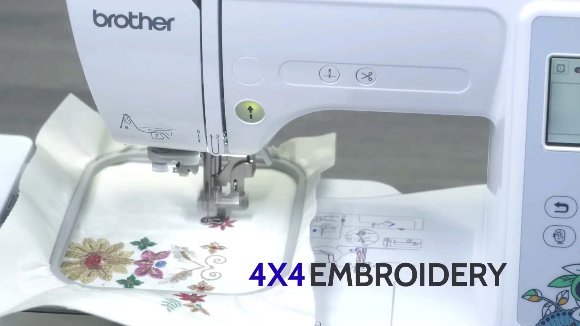 4x4 Embroidery Area
