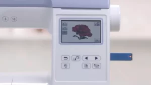 USB port in embroidery machine