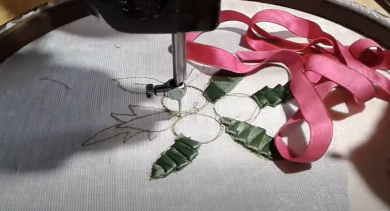 ribbon's embroidery design